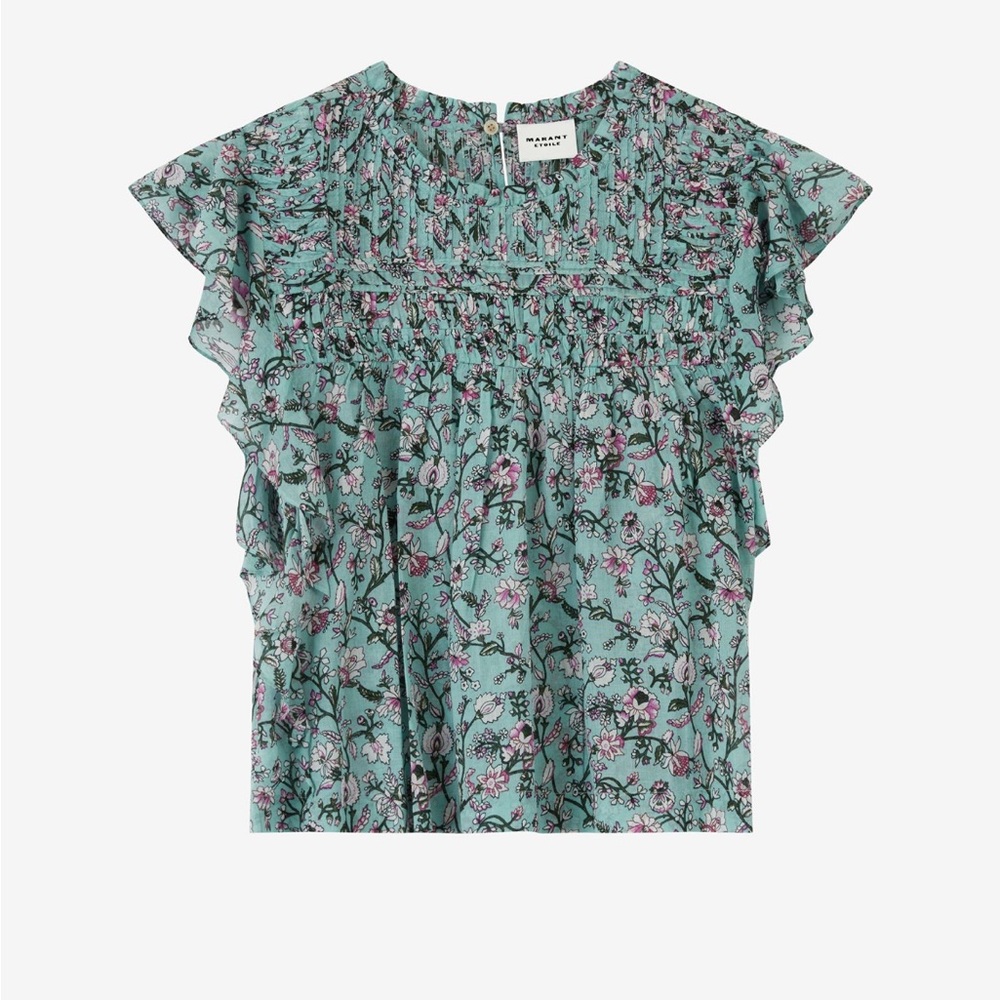 Isabel Marant Floral Green Top